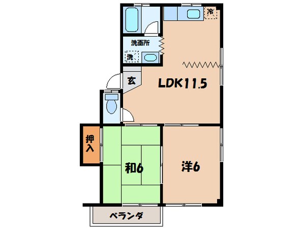 西尾駅 徒歩12分 2階の物件間取画像